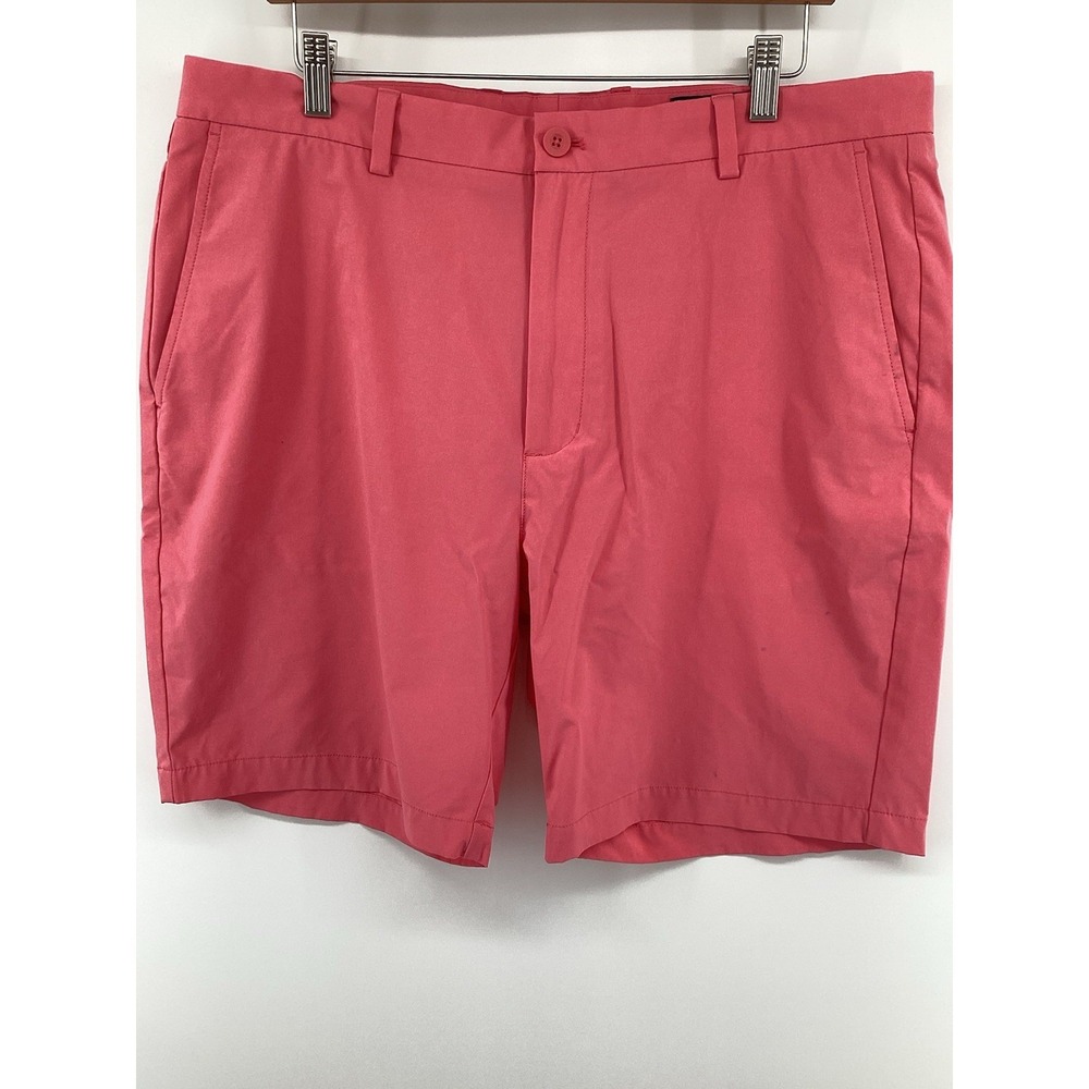 Vineyard Vines Shorts Mens 38 Salmon Flat Front Chino Lightweight- FLAWS - Picture 2 of 12
